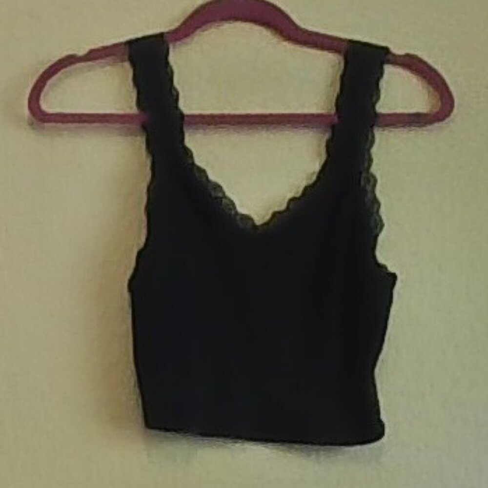 Navy Cropped Tank